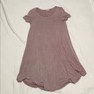 Pink short sleeved dress